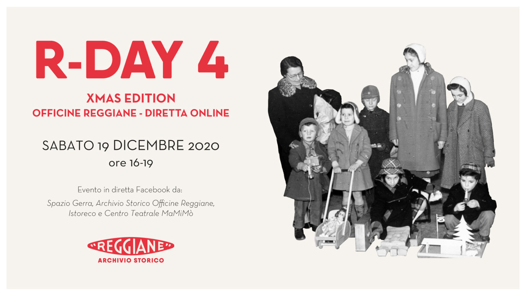 R-DAY 4 – Xmas Edition: OFFICINE REGGIANE – ARCHIVIO APERTO