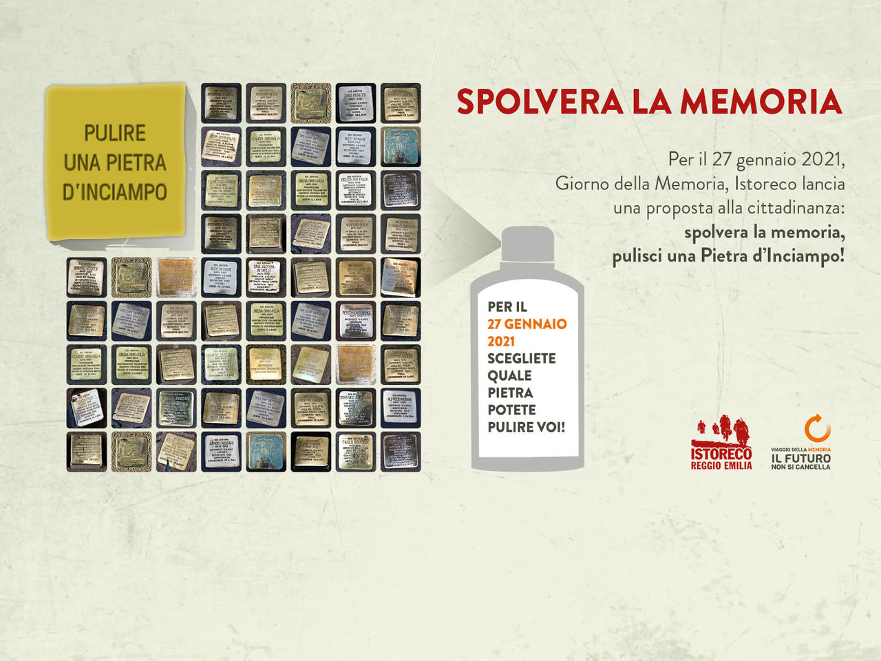 Spolvera la Memoria: adotta una pietra d’inciampo reggiana!