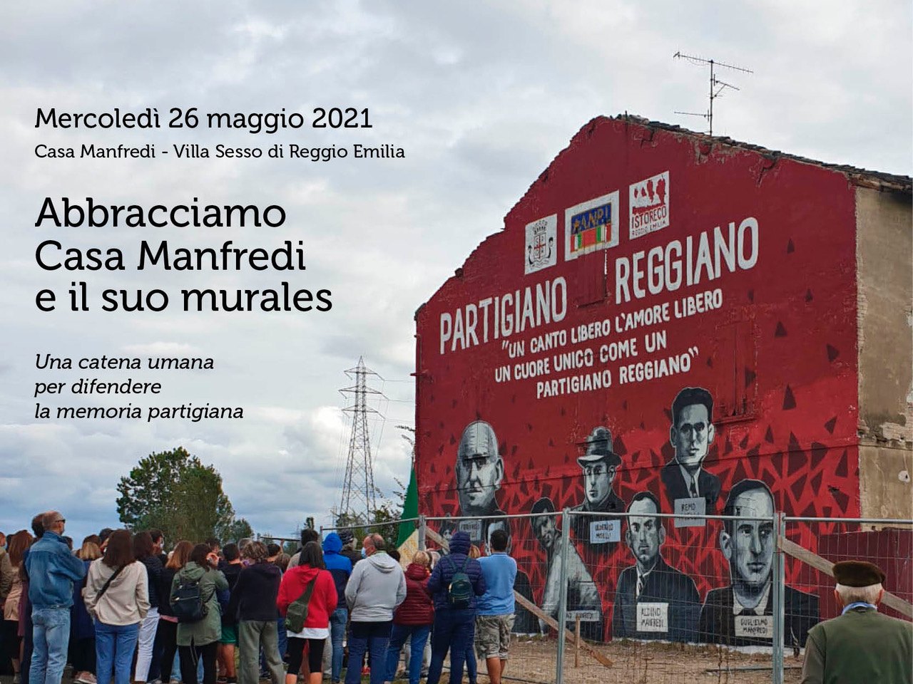 Abbracciamo Casa Manfredi e il suo murales – 26 maggio, 18.30