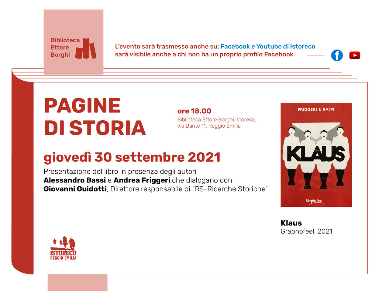 Presentazione del libro KLAUS per Pagine di Storia – Il resoconto