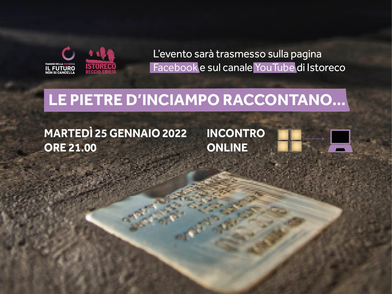 Le pietre d’inciampo raccontano… Incontro online il 25 gennaio