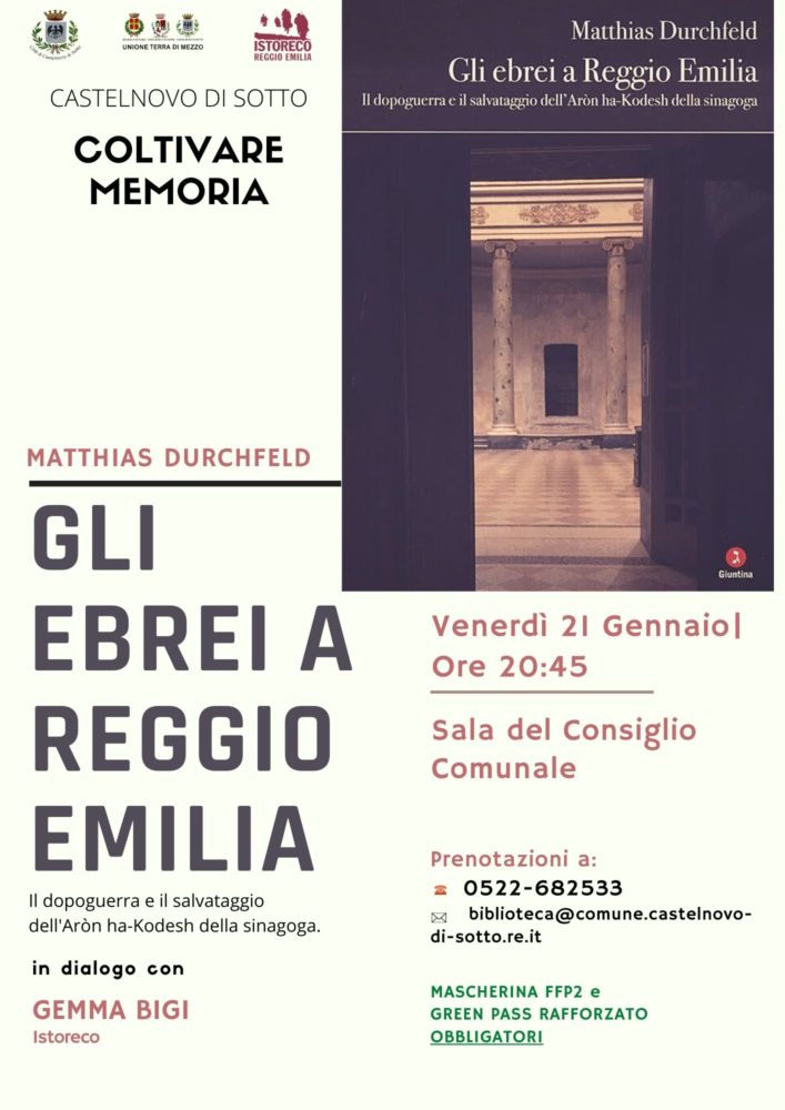 Gli ebrei a Reggio Emilia – presentazione con Matthias Durchfeld