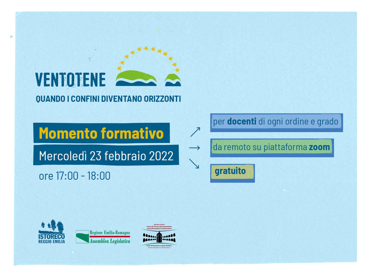 Ventotene: quando i confini diventano orizzonti – Seminario formativo il 23 febbraio