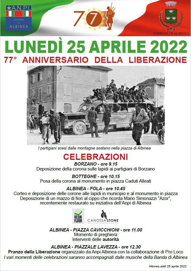 La festa della Liberazione ad Albinea