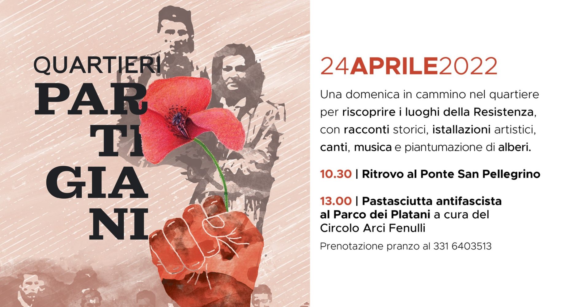 Street art partigiana al ponte di San Pellegrino: inaugurazione il 24 aprile 2022