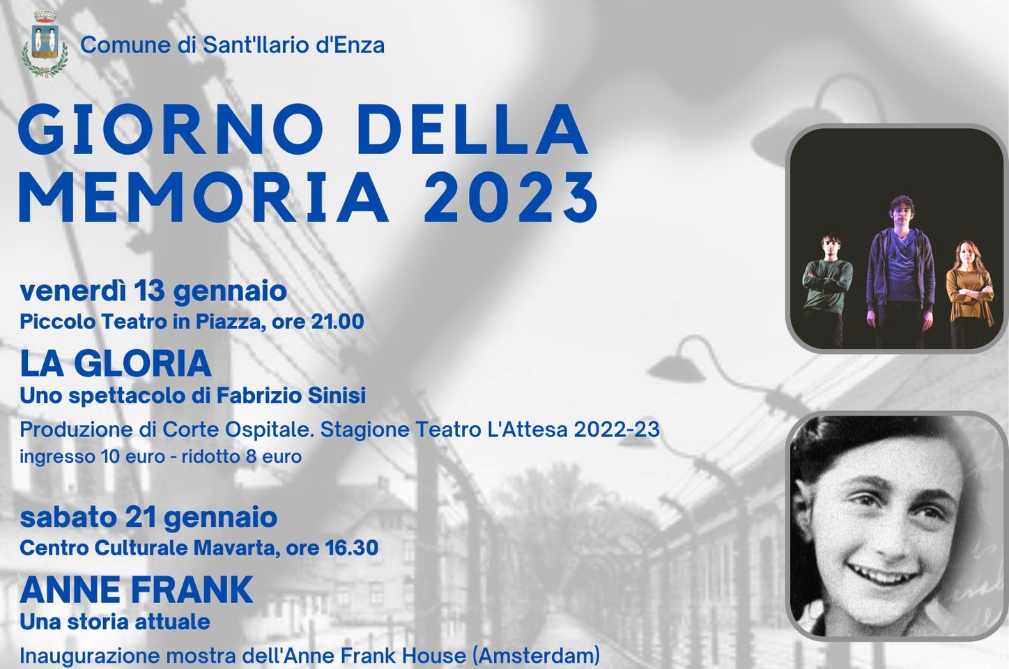 Giorno della Memoria 2023 a Sant’Ilario d’Enza