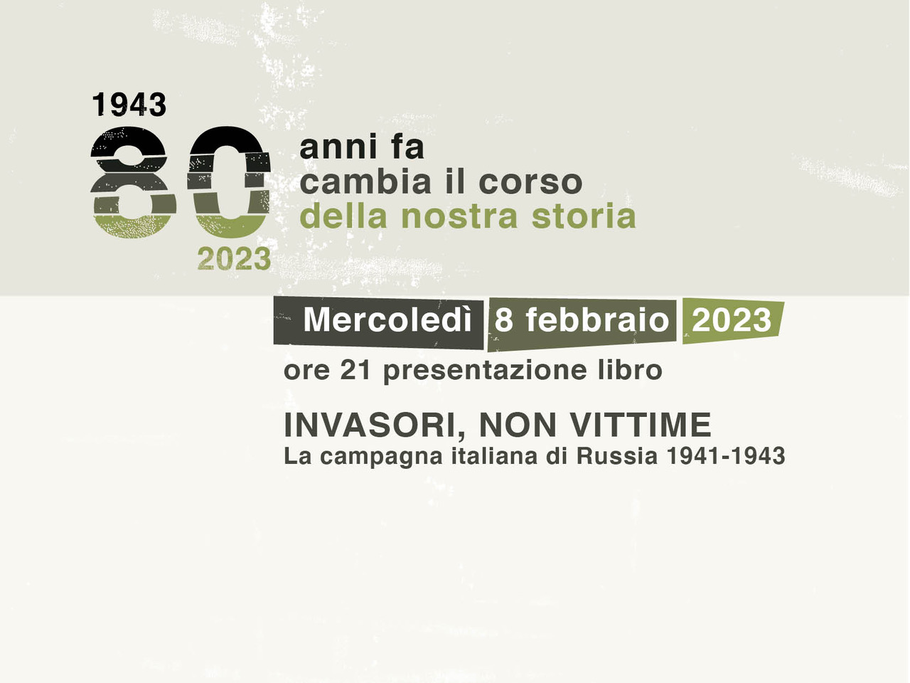 Presentazione del libro “Invasori, non vittime – La campagna italiana di Russia 1941-1943” – GUARDA IL VIDEO