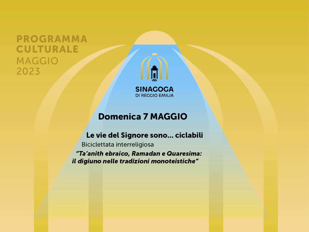“Le vie del Signore sono… ciclabili” Biciclettata interreligiosa il 7 maggio