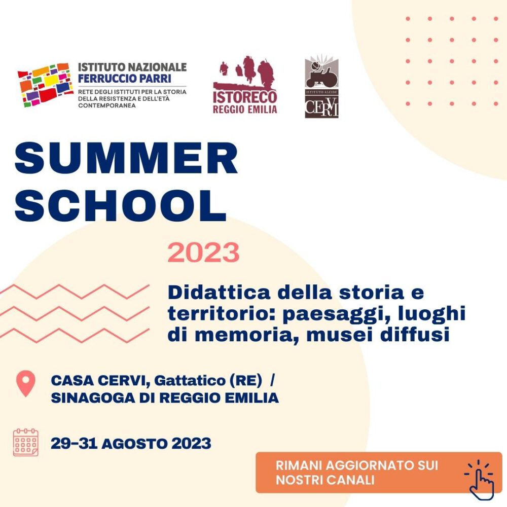 Summer school dell’Istituto Parri 2023 a Casa Cervi e alla sinagoga di Reggio Emilia