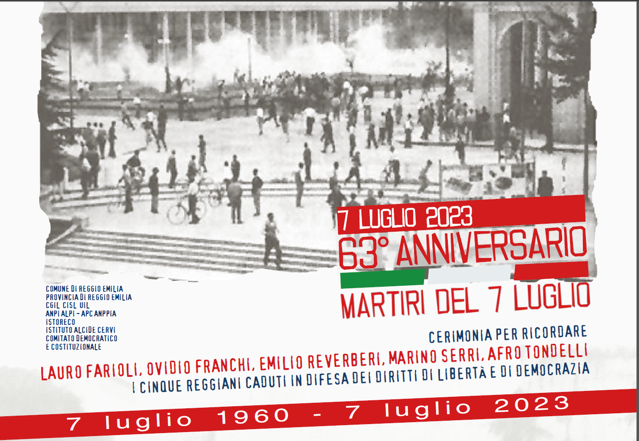 Per i morti di Reggio Emilia: 63° anniversario dell’eccidio del 7 luglio 1960