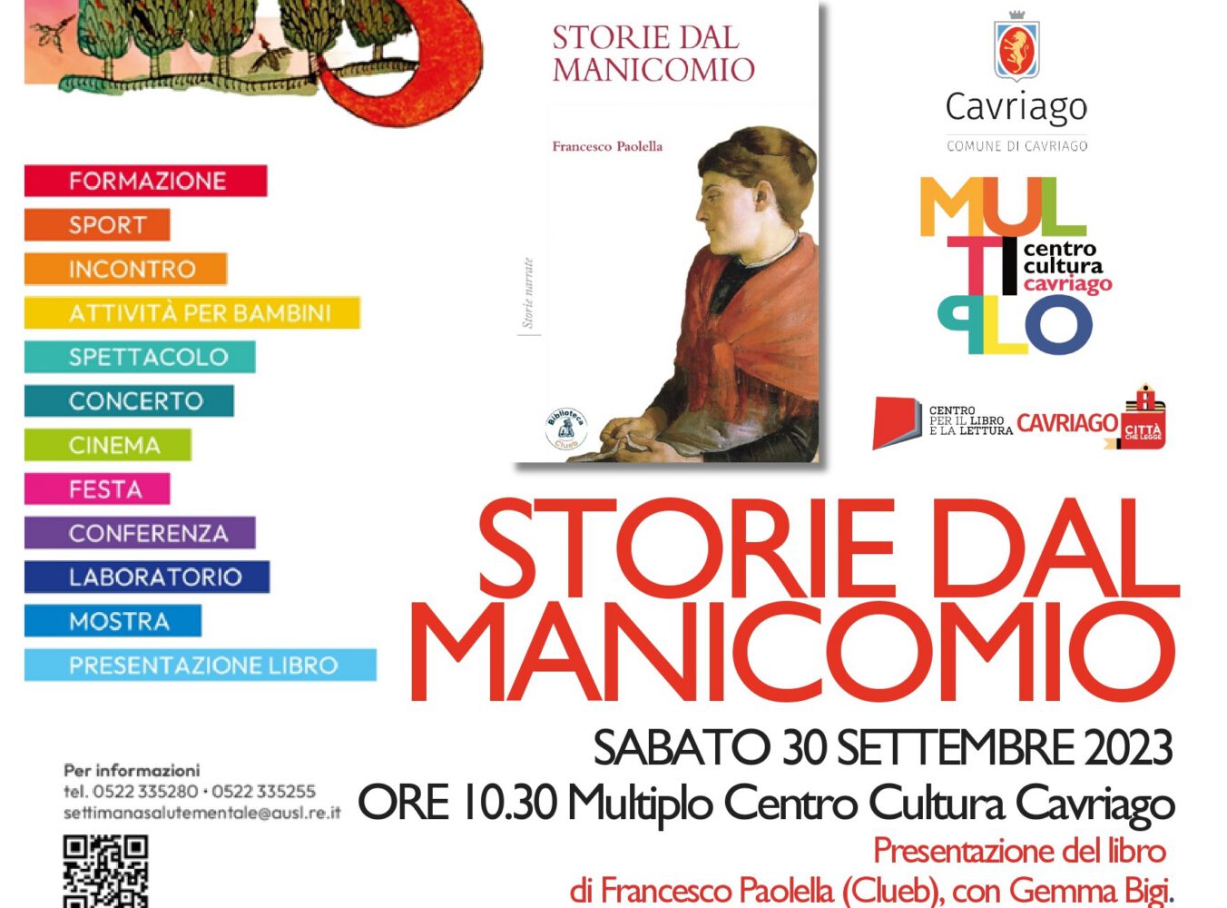 Presentazione di “Storie dal manicomio” a Cavriago con Istoreco