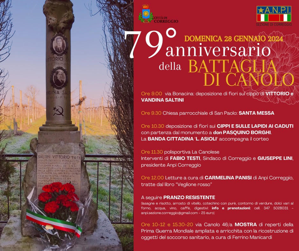 79° anniversario della Battaglia di Canolo di Correggio