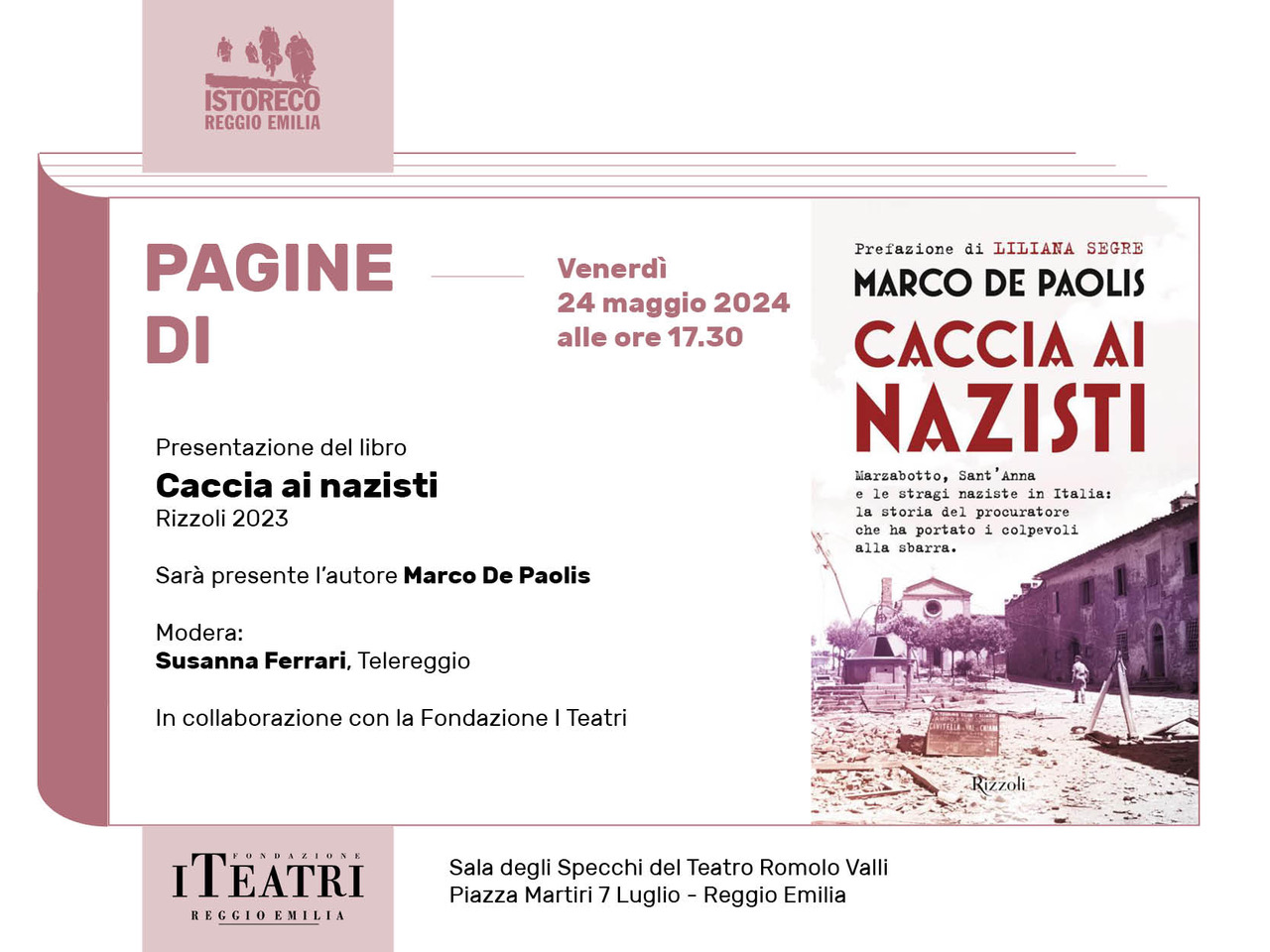 Presentazione del libro “Caccia ai Nazisti” con Marco De Paolis