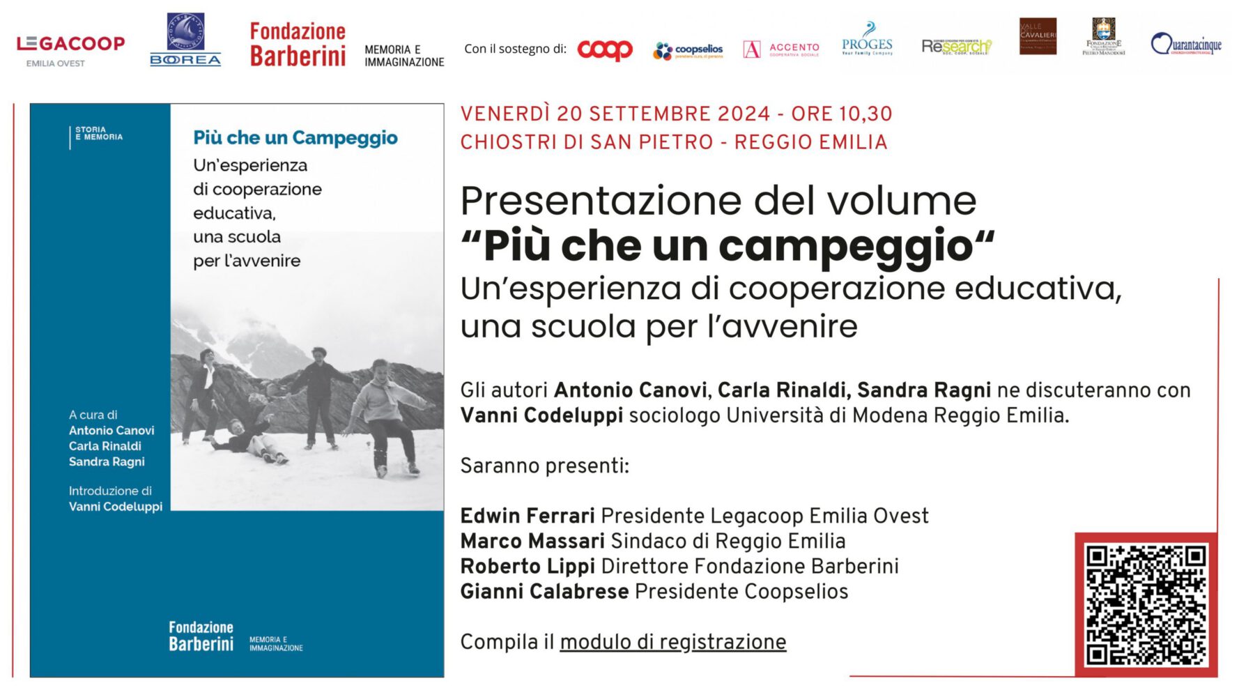 Presentazione del volume “Più che un campeggio”