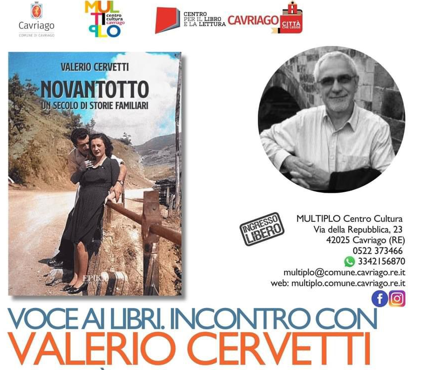Presentazione di “Novantotto. Un secolo di storie familiari” al Multiplo di Cavriago