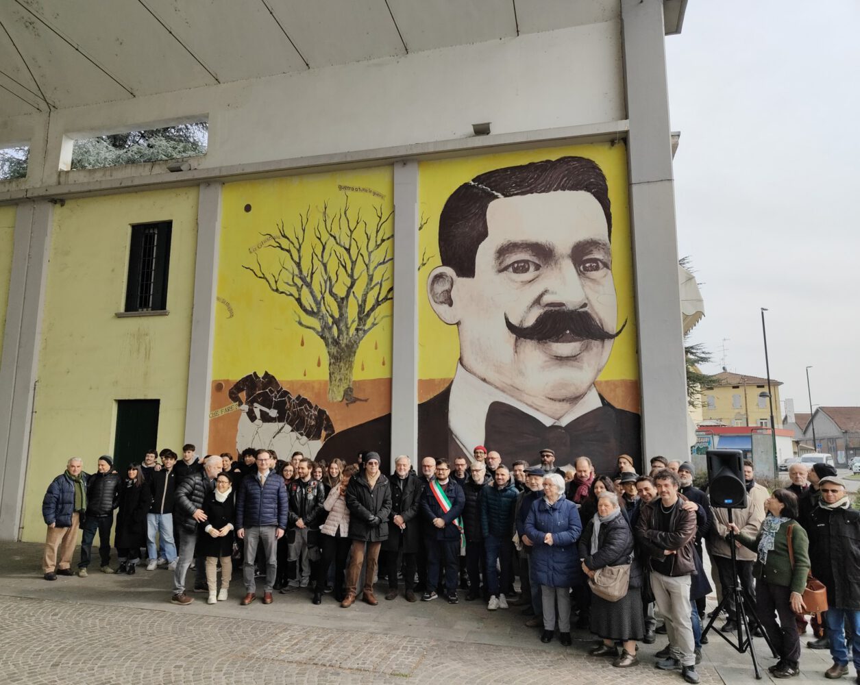 Un murale per Antonio Piccinini a 101 anni dal suo assassinio per mano fascista: il resoconto e le foto dell’inaugurazione
