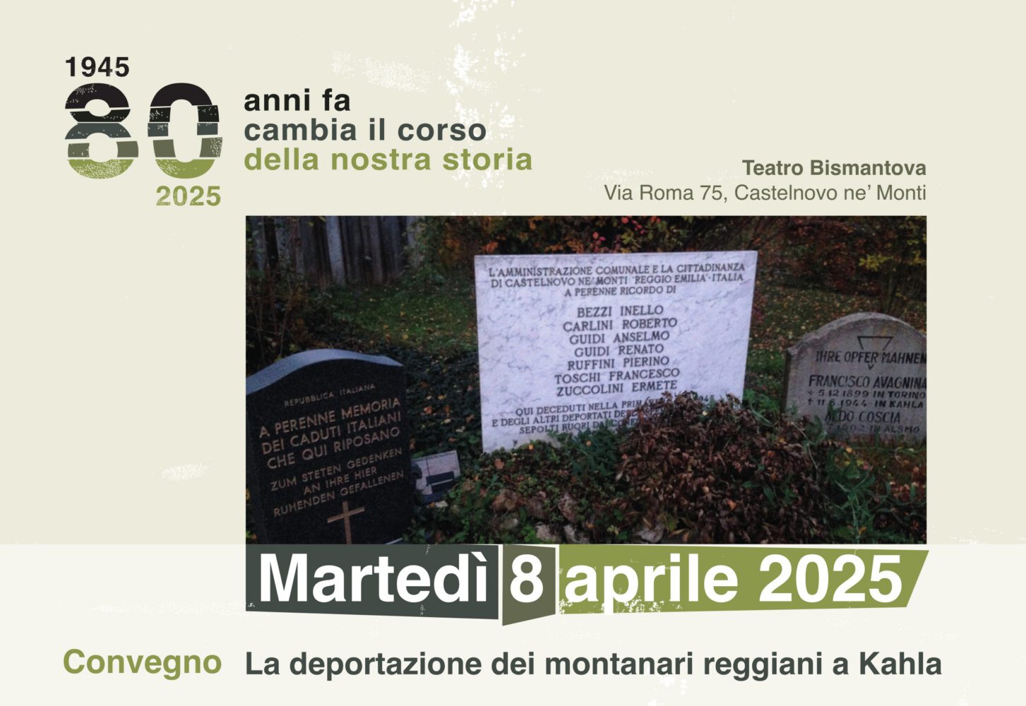 Convegno “La deportazione dei montanari reggiani a Kahla” – 8 Aprile Castelnovo ne’ Monti