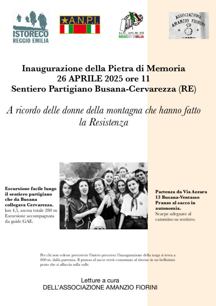 Inaugurazione della Pietra di Memoria di Busana