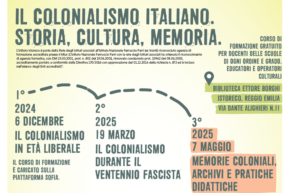“Memorie coloniali, archivi e pratiche didattiche” il 7 maggio 2025 con Valeria Deplano