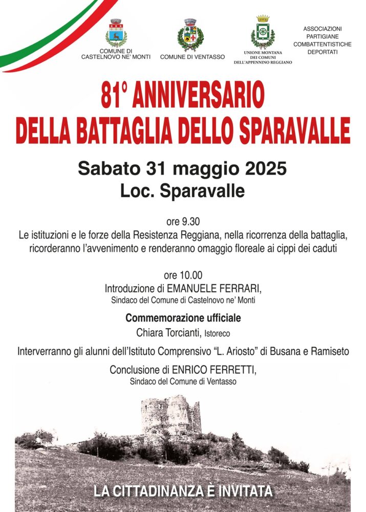 81° Anniversario della Battaglia dello Sparavalle