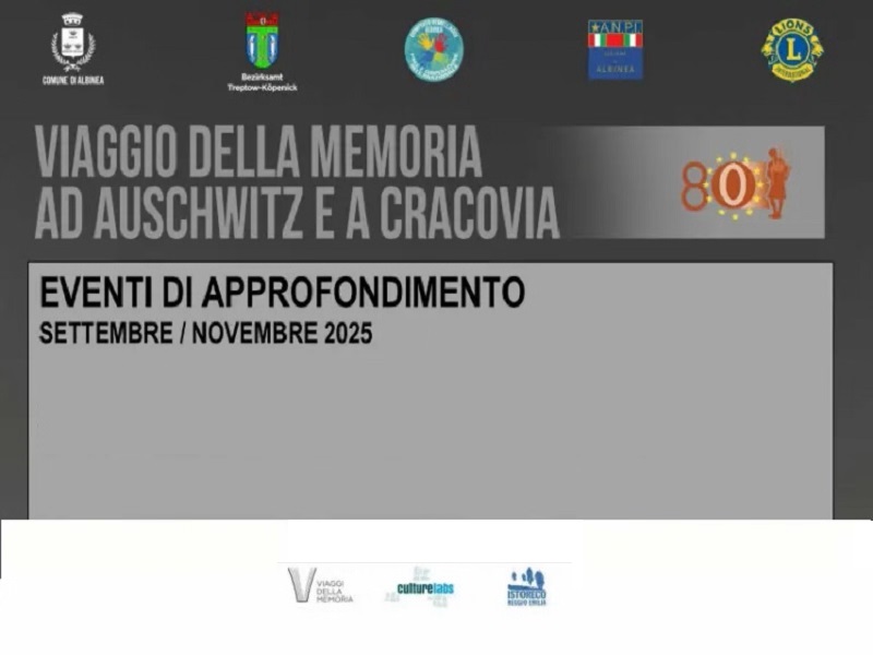 Albinea, cinque incontri preparatori al viaggio della memoria ad Auschwitz e a Cracovia