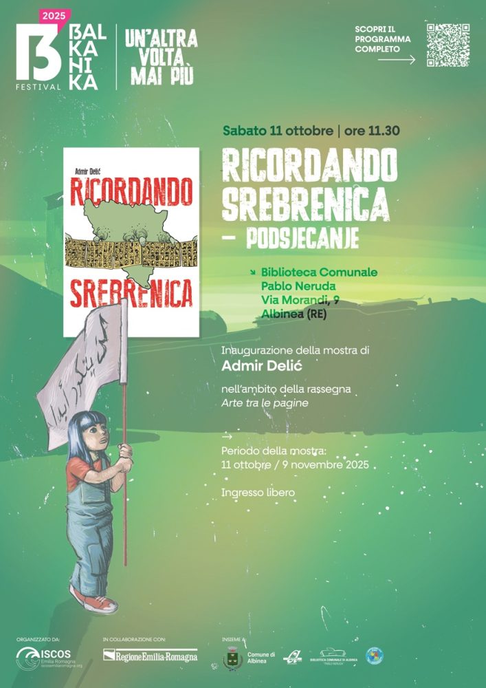 La mostra “Ricordando Srebrenica” in biblioteca al Albinea per il festival Balkanica