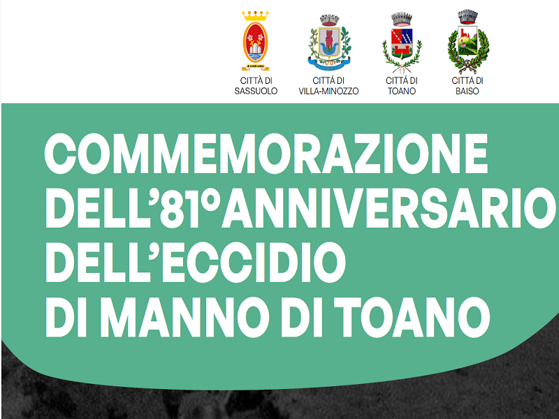 Commemorazione dell’81° anniversario dell’eccidio di Manno di Toano