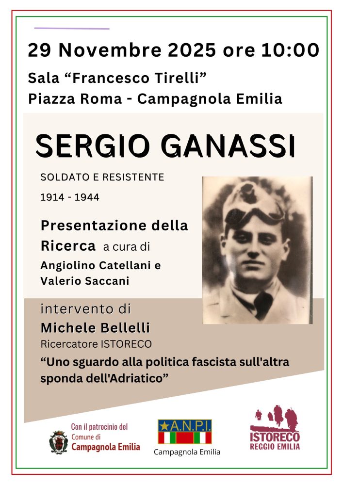 Presentazione della ricerca su Sergio Ganassi – 29 novembre 2025