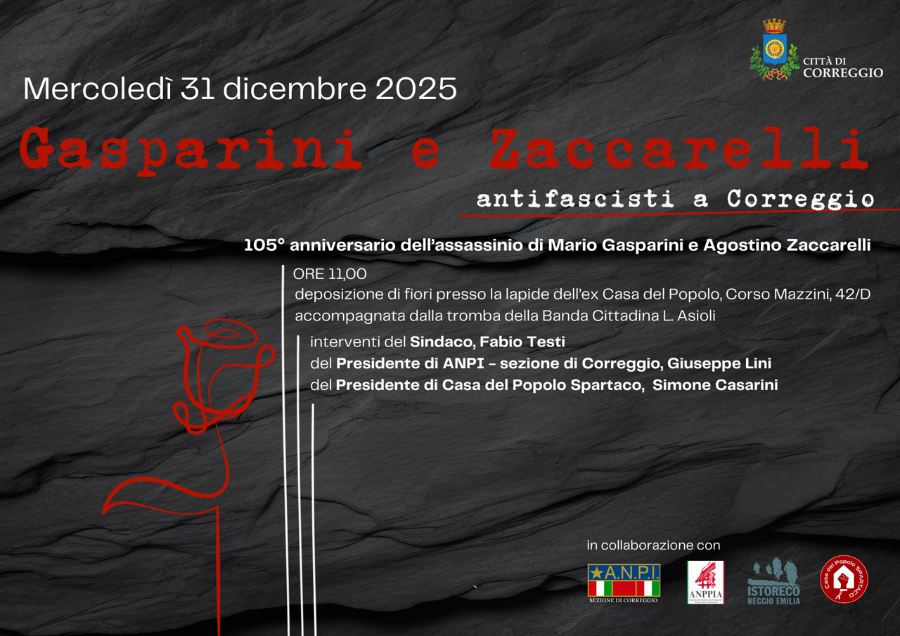 Gasparini e Zaccarelli, antifascisti a Correggio 2025