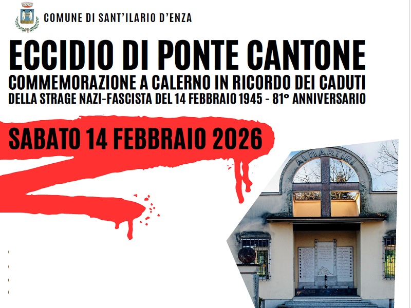 81° anniversario dell’eccidio di Ponte Cantone MODIFICHE AL PROGRAMMA