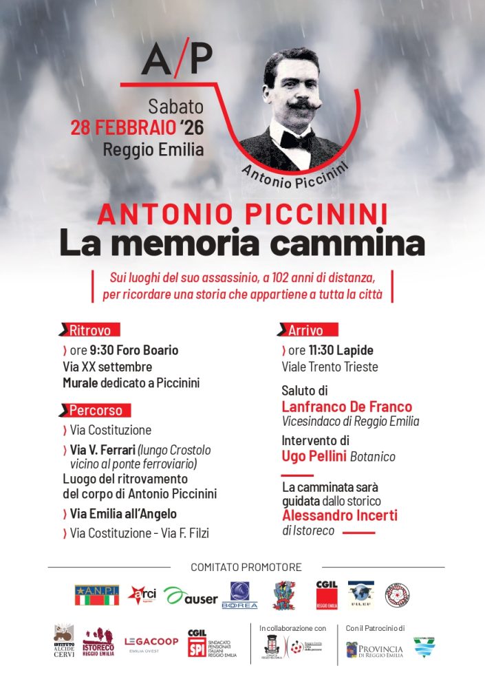 “La memoria cammina”: una camminata per ricordare Antonio Piccinini