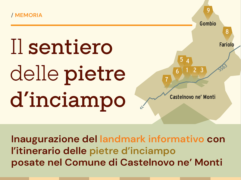 Il sentiero delle pietre d’inciampo di Castelnovo ne’ Monti