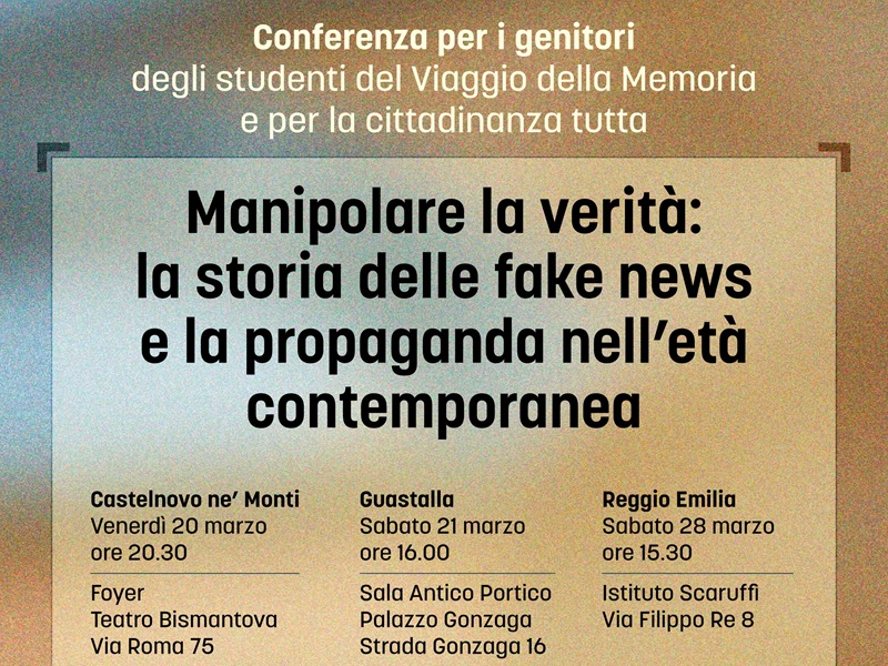 Conferenza per i genitori degli studenti del Viaggio della Memoria e per la cittadinanza – Guastalla