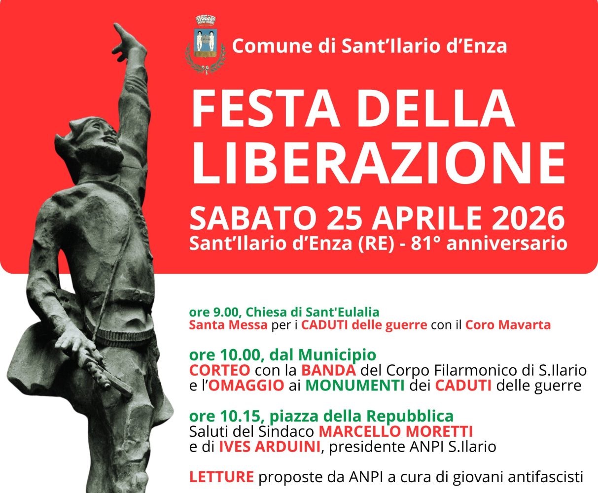 “Festa della Liberazione: la conquista della libertà” a Sant’Ilario d’Enza