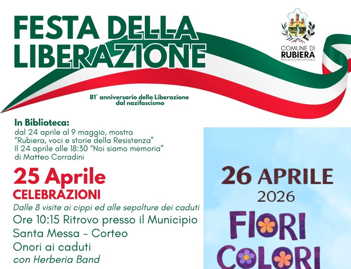 La Festa della Liberazione 2026 a Rubiera