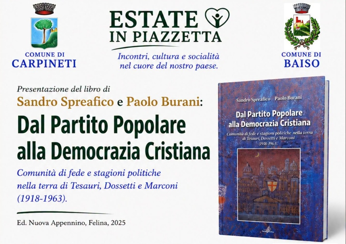 “Dal Partito Popolare alla Democrazia Cristiana” a Carpineti