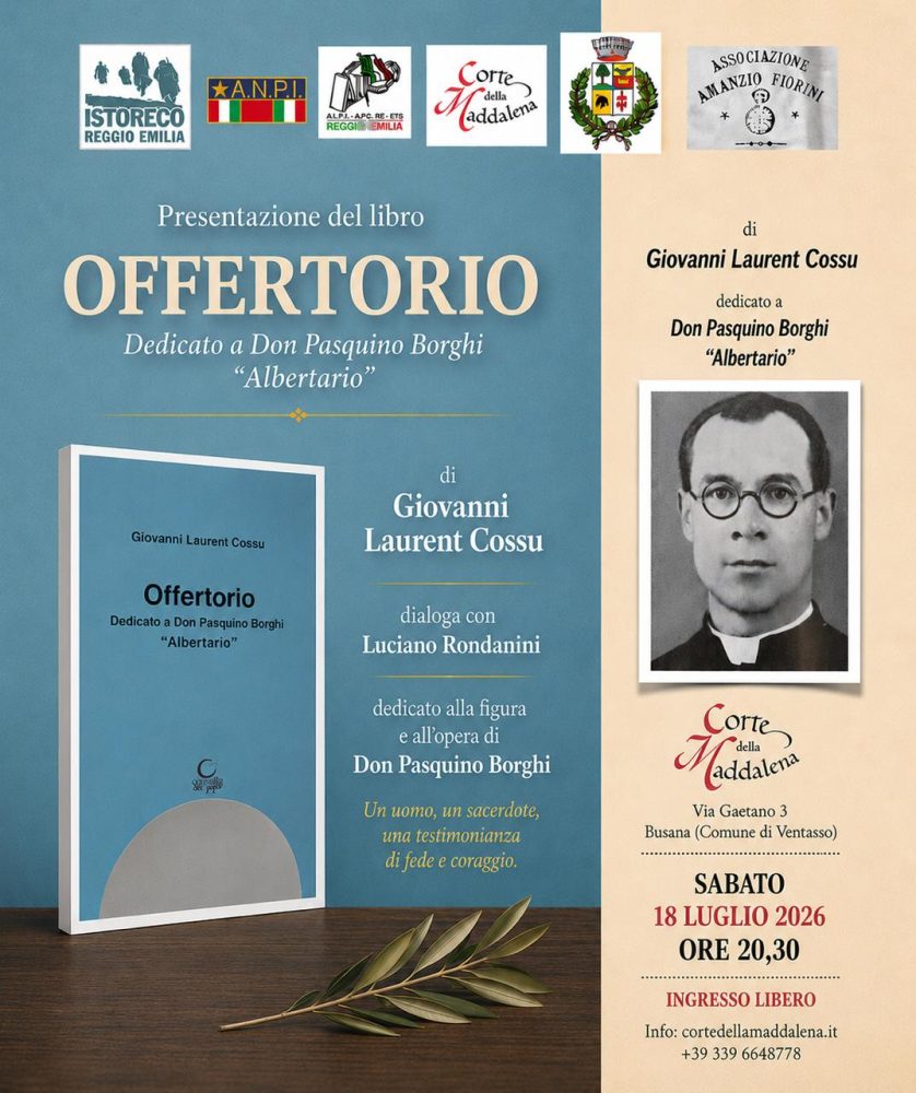 A Busana la presentazione del libro “Offertorio”, dedicato a Don Pasquino Borghi “Albertario”